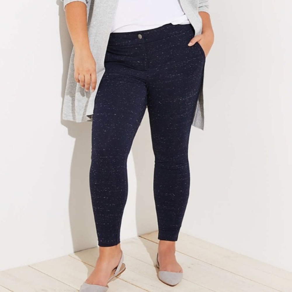 LOFT | Plus Leggings In Speckled Patch Pocket
